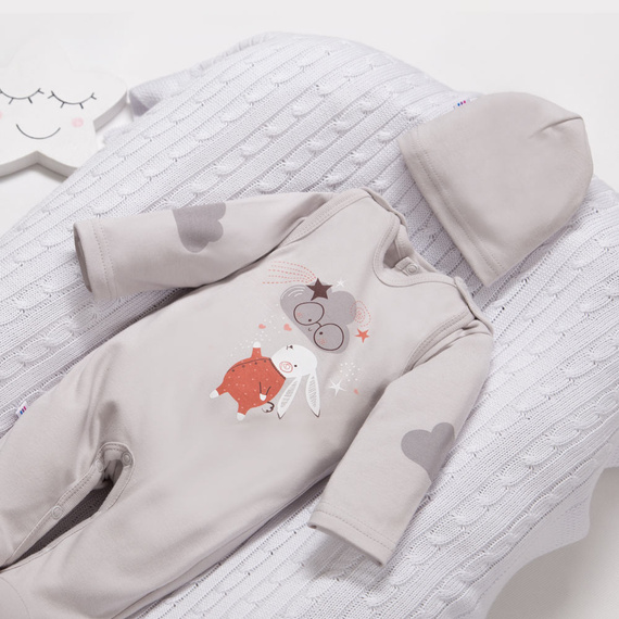 Mellow Ewa Klucze Kaftanik bawełniany - szary