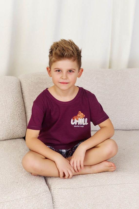 Piżama dziecięca 7202 Unisex Doctor Nap - burgundy