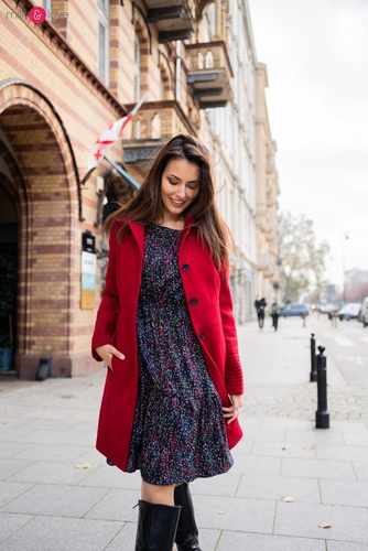 Lovely Dress Milk&Love sukienka ciążowa i do karmieniagranatowa w print