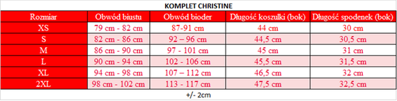 Christine Komplet Piżama Damska DKaren - czerwony