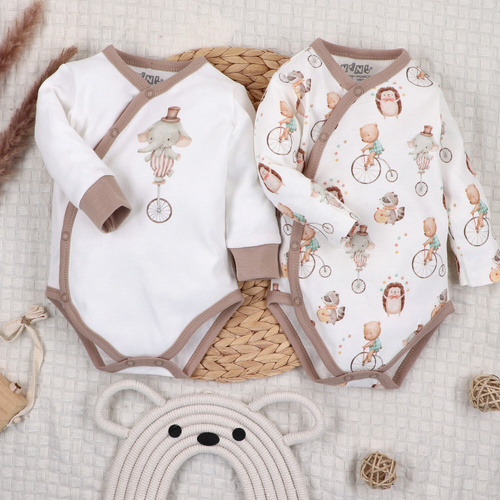 ABN-5582 Circus Body kopertowe niemowlęce Nini – 100% bawełna organiczna, bezniklowe napy, produkcja polska