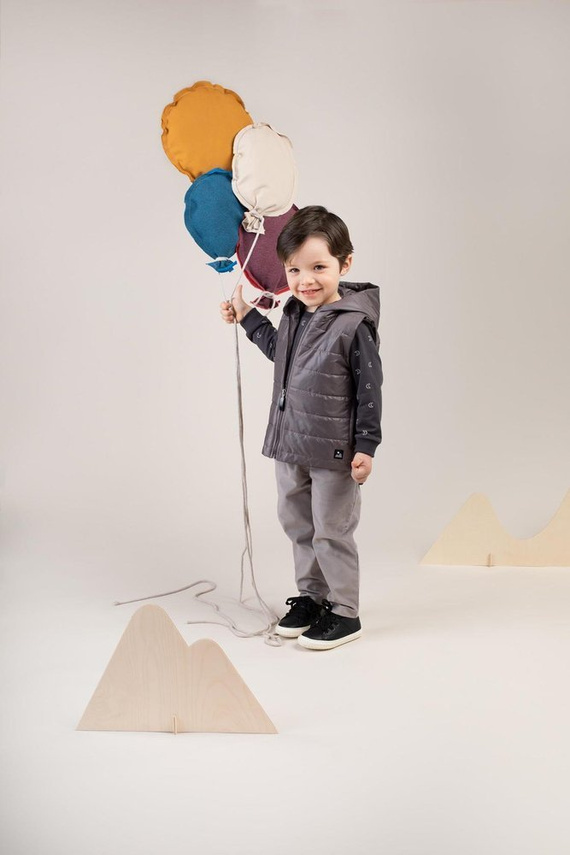 "Dreamer" Pinokio Kamizelka rozpinana dziecięca - szary