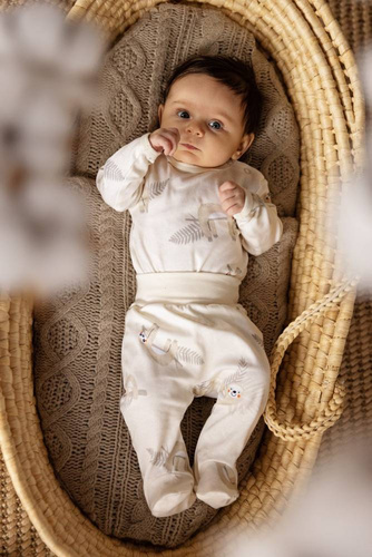 "Lazy Light" Makoma Body niemowlęce z długim rękawem