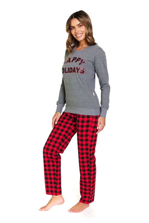 Piżama damska 7343 Dark Grey Doctor Nap – bawełna 100%