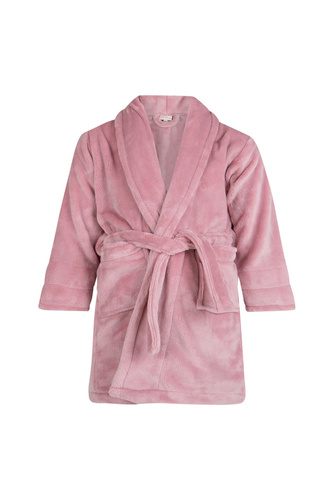 Calido Szlafrok dziecięcy polarowy ByShelly - brudny róż