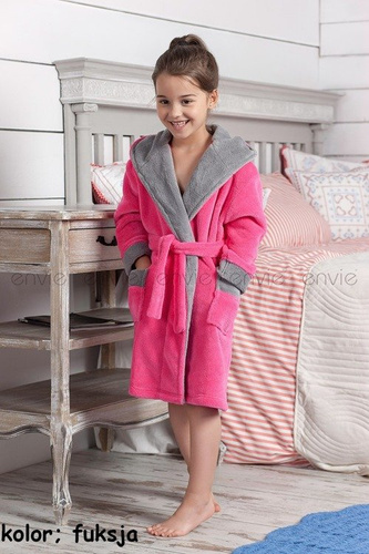 Szlafrok dziecięcy Kids Delfino Envie navy/blue