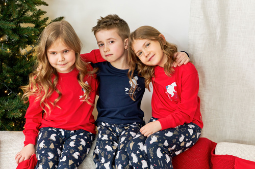 Piżama dziecięca 5264 "Frozen" Unisex Doctor Nap - navy blue