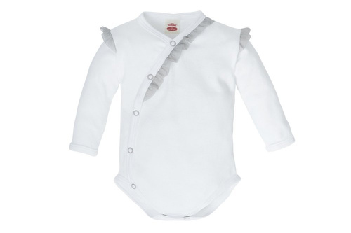 "WHITE ANGELO" Makoma Body baby z długim rękawem druk