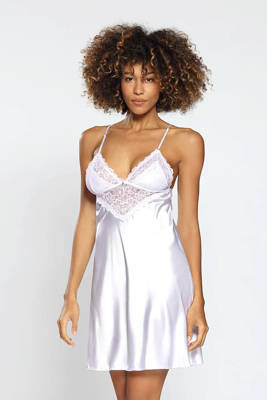 Alice Halka satynowa koszulka damska DKaren - biała