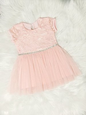 Angell II Bamabrillo Sukienka dziewczęca pudrowy róż