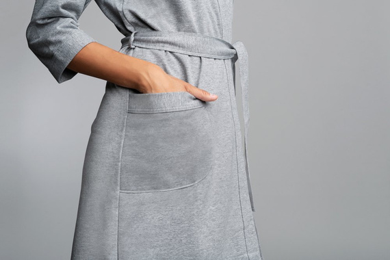 Kalia Szlafrok Damski 3/4rękaw Italian Fashion- róż