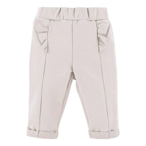 Spodnie z falbanką "Simply Comfy" Ewa Klucze- beż