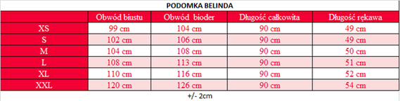 Belinda Satynowy Szlafrok Damski DKaren - czerwona