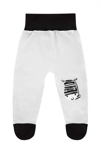 "Zebra" Terjan Półśpioch bawełniany - biały