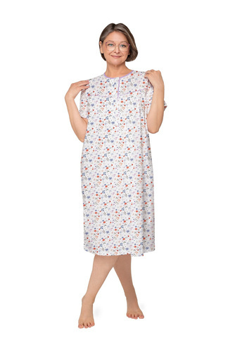 203 Bogna I rozpinana koszula nocna Martel -25 fioletowa