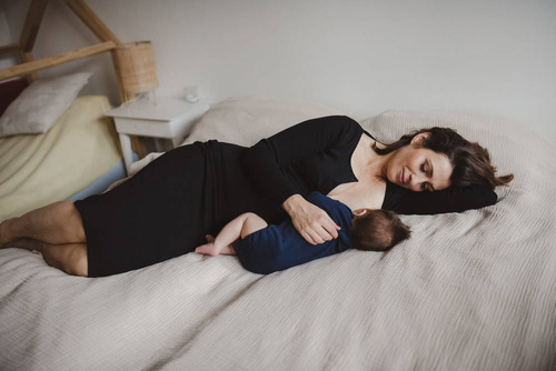 Tummy Bluzka ciążowa i do karmienia Milk&Love czarny