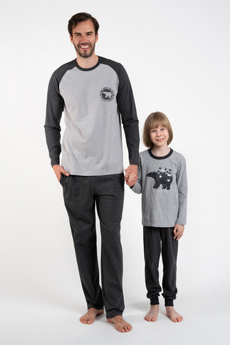 Morten Italian Fashion Piżama dziecięca melanż/c.melanż 