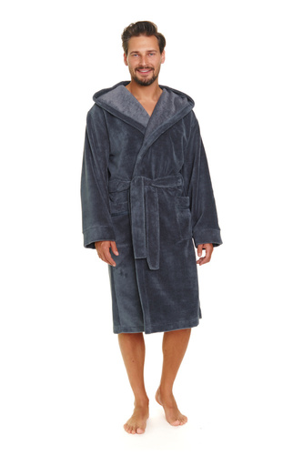 7135 Szlafrok unisex bambus Doctor Nap - grey