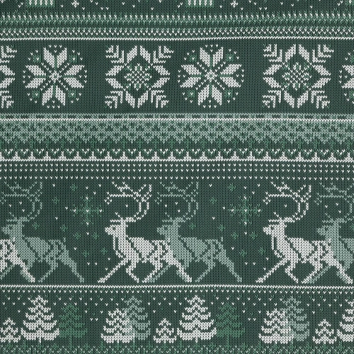 Clover Pościel świąteczna Eurofirany ciemny zielony – bawełna ranforce, dwustronna