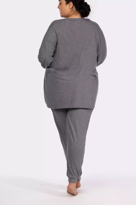 Homie longsleeve Piżama damska Mona melange