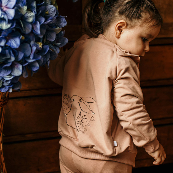 Bloom Eevi Dres dziewczęcy, komplet - beżowy