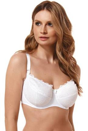 MM54 Biustonosz do karmienia Kostar- biały