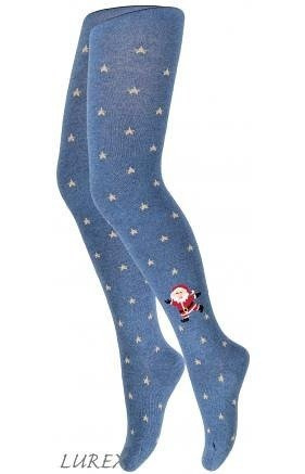 Rajstopy Świąteczne Wola Kids W28.155 2-6 lat - granat 960