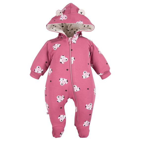 Dogs & Spots Eevi Dresowy Pajac z kapturem - róż