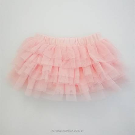 Bloomers Bambarillo ze spódniczką tiulową pudrowy róż