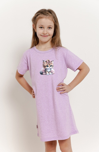 3383 Jemma koszula dziewczęca Taro-fioletowy