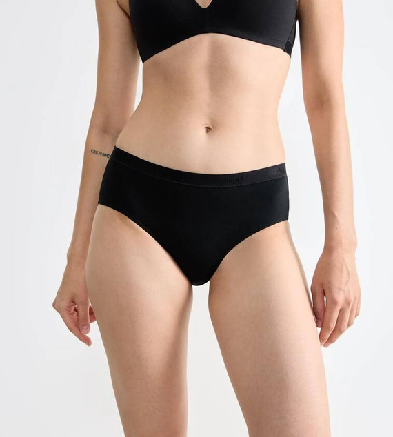 Go Casual Midi Figi Damskie 2-pak Sloggi - black