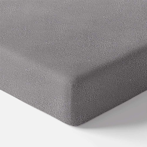 Eevi Prześcieradło dziecięce frotte - ciemny szary