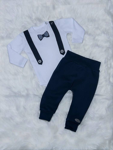 "Julek" Bambarillo Spodnie niemowlęce granatowy