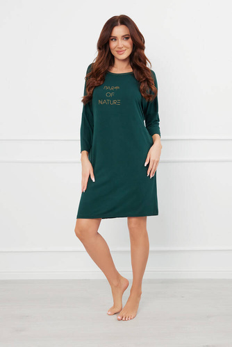 Natura Koszula nocna 3/4 Italian Fashion - zielony