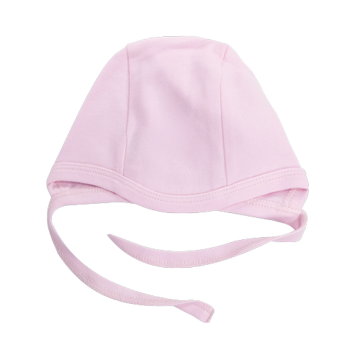 CKB006 Basic Mamatti Czapka wiązana - różowy