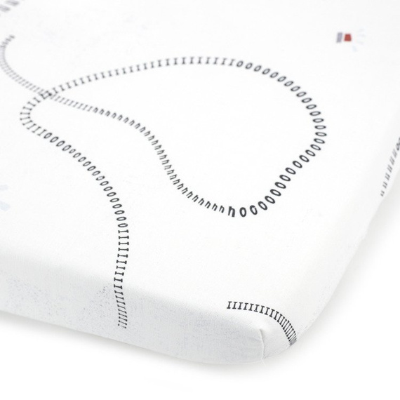 Prześcieradło z gumką Woodland- Makaszka