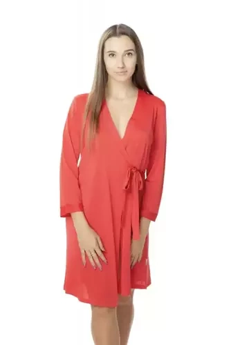 84017 Sara Szlafrok peniuar Visti czerwony