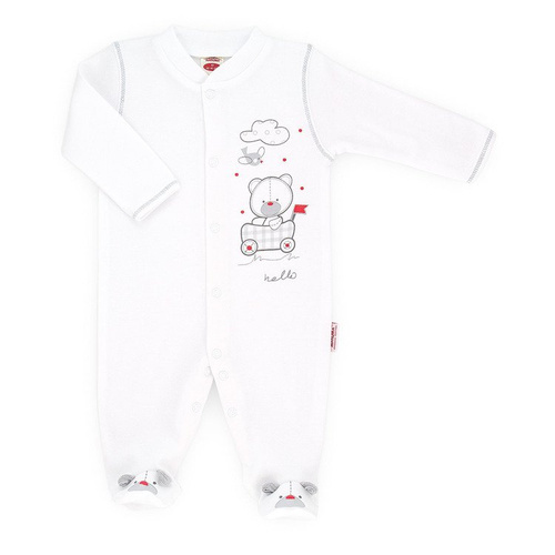 Pajac niemowlęcy "WHITE ORGANIC" Makoma