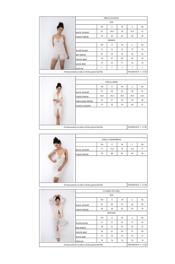 Piżama damska Sensis Stella beżowa – modalowa z koronką, letni komplet