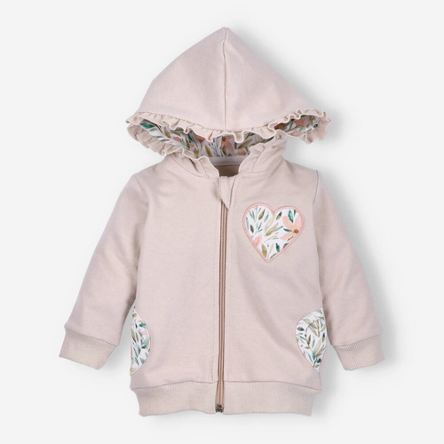 Pink Flowers Bluza dresowa z bawełny organicznej Nini różowy