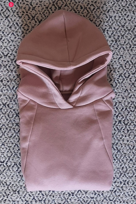 Motherhood Milk&Love bluza do karmienia oversize pudrowy róż