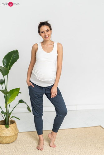 Milky Nap Milk&Love top ciążowy i do karmienia kremowobiały