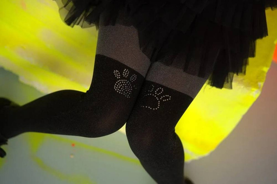 DR2114 Doggy Rajstopy Dziewczęce Knittex - nero