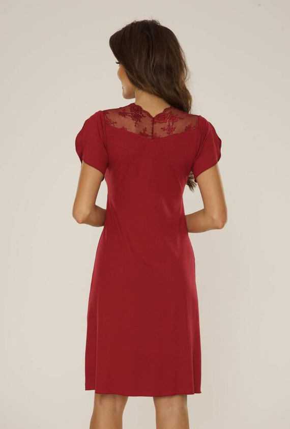 754 Lilian Koszulka nocna De Lafense - bordowy