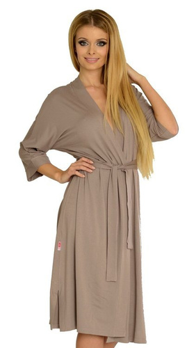 942 Visa Szlafrok Długi De Lafense - mocca