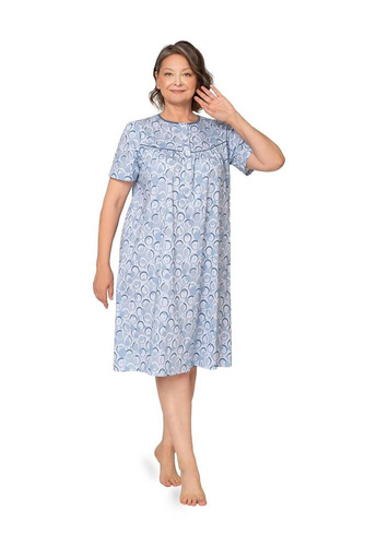 203 Bogna I rozpinana koszula nocna Martel - niebieski 26