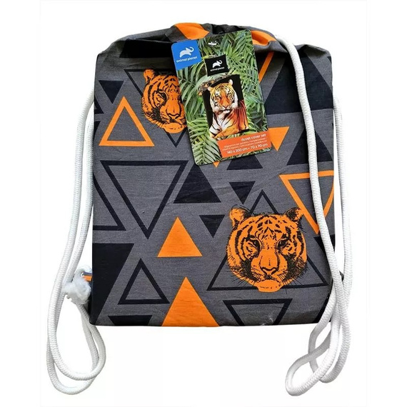 Tygrys Pościel bawełniana + worek bawełniany Halantex