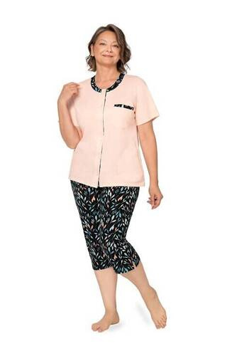 261 Olga I Piżama damska Martel - pomarańczowa