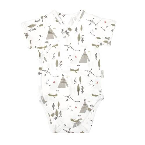 206094 Bruno Nicol Kopertowe Body z krótkim rękawem