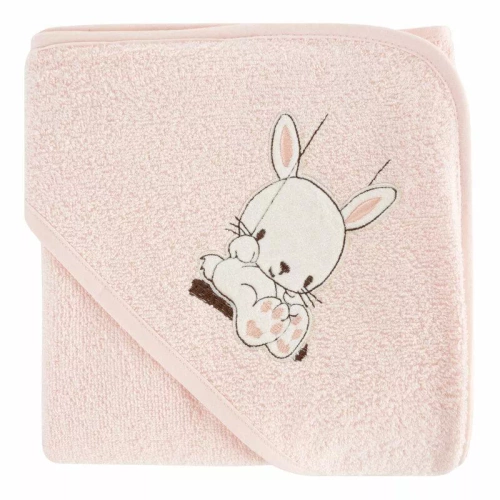 Baby 64 Królik niemowlęce okrycie kąpielowe Eurofirany różowy